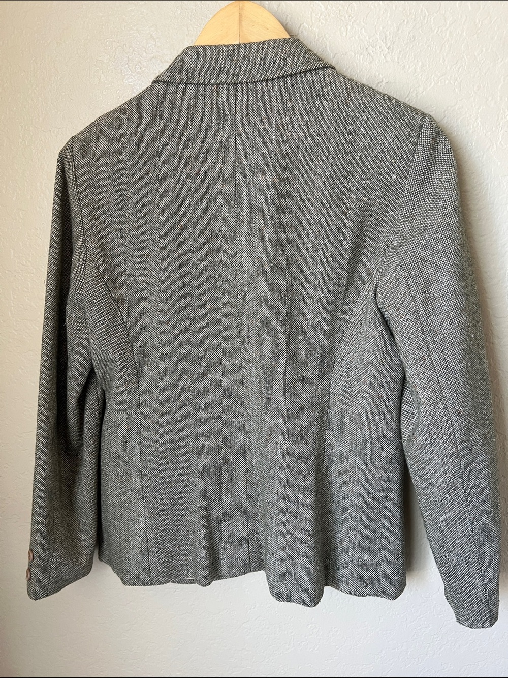 Oscar de la renta vintage speckled tweed blazer - Picture 5 of 8